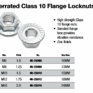 Serrated Class 10 Flange Locknuts