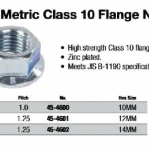 JIS Metric Class 10 Flange Nuts