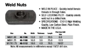 Weld Nuts