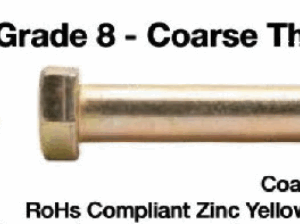 Grade 8 - Coarse Thread (USS) Hex Head Cap Screws