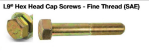 L9® Hex Head Cap Screws - Fine Thread (SAE)