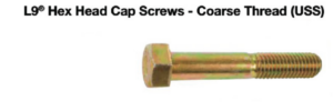 L9® Hex Head Cap Screws – Coarse Thread (USS)